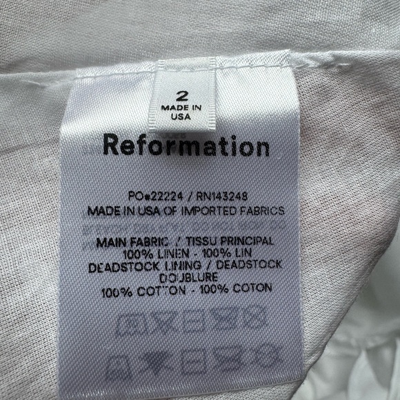 NWT Maribel Linen Dress in White - Picture 9 of 12